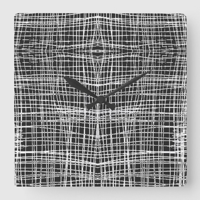 Carrée Horloge noire et blanche (Recto)