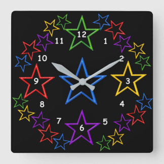 Carrée Horloge - Nuit étoilée