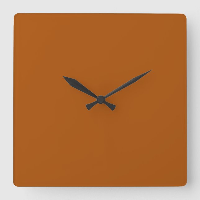 Carrée Horloge orange brûlée (Recto)