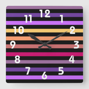 Carrée Horloge Parquet