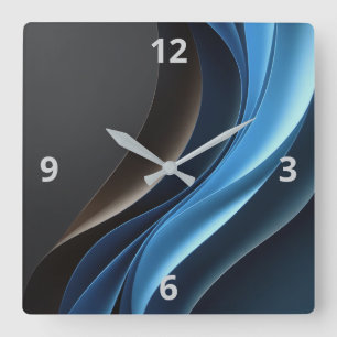Carrée Horloge personnalisable de l'élégance Abstraite