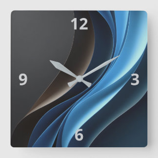Carrée Horloge personnalisable de l'élégance Abstraite