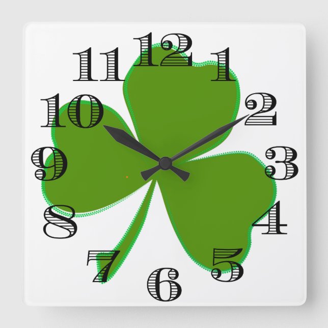 Carrée Horloge shamrock (Recto)
