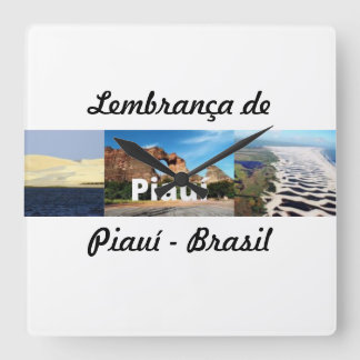 Carrée Horloge souvenir de Piauí - Brésil