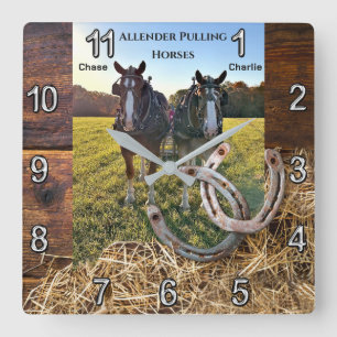 Carrée Horloge spéciale, Chase et Charlie Horse