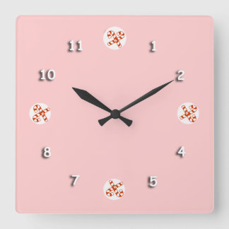 Carrée Horloge - Sucres de canne