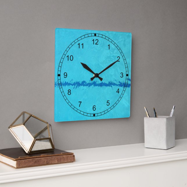 Carrée Horloge - Temps de Piscine (Bureau)