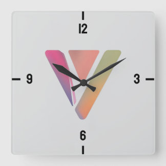 Carrée Horloge triangulaire moderne