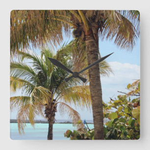 Carrée Horloge tropicale de l'île