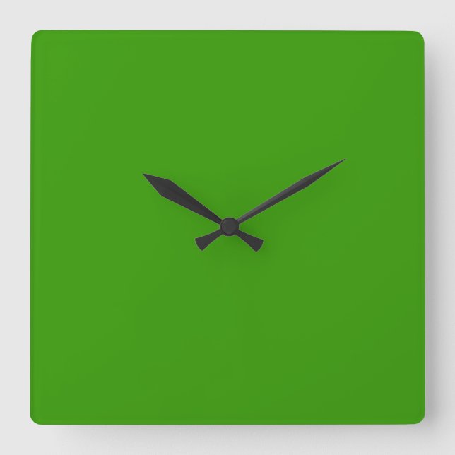 Carrée Horloge verte claire Limeade (Recto)