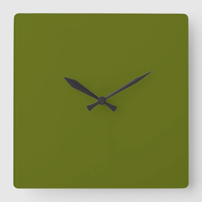 Carrée Horloge verte d'olive (Recto)