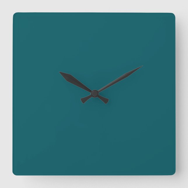Carrée Horloge verte Turquoise foncée (Recto)