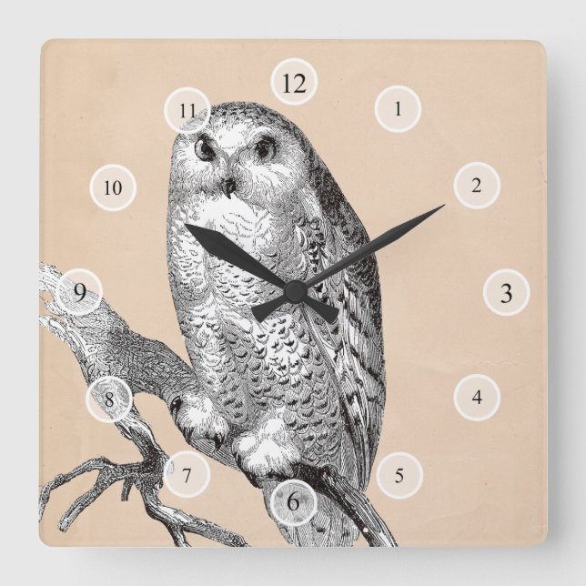 Carrée Horloge vintage (Recto)