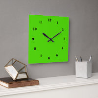 Neon Green Horloge Couleur personnalisée Votre pro