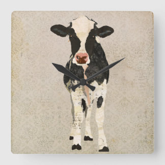 Carrée Onyx et horloge de vaches d'ivoire