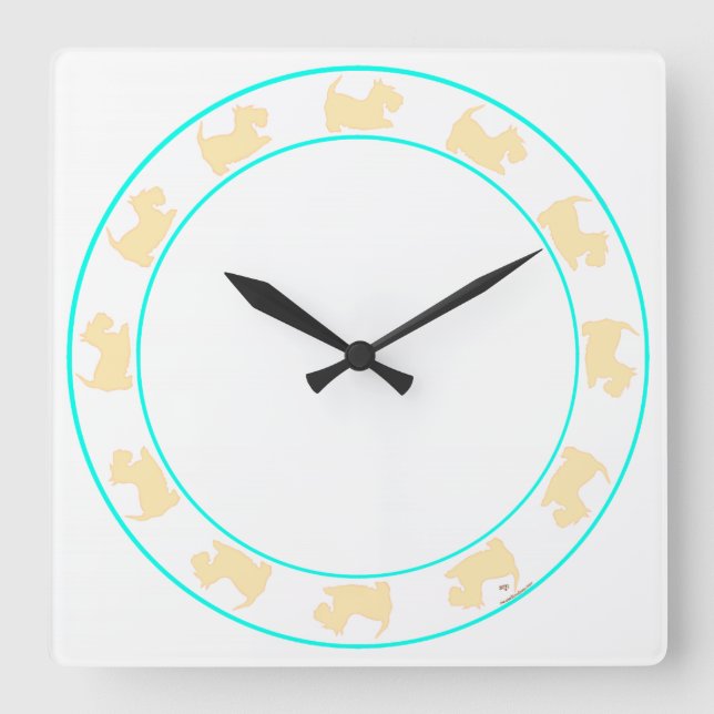 Carrée Petite horloge Scottie (Recto)