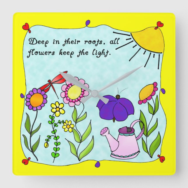 Carrée Profond dans leur horloge Carré Roots (Recto)