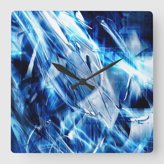 Carrée Radical Art 14 Mur Horloge (Recto)