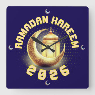 Carrée Ramadan 2026 horloge