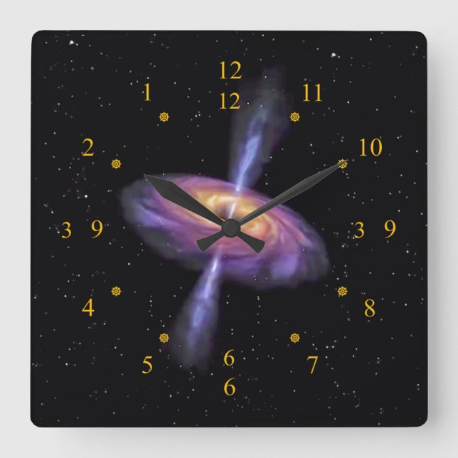 Carrée  Sagittarius A Quasar V2 ~ Horloge horaire ~ (Recto)