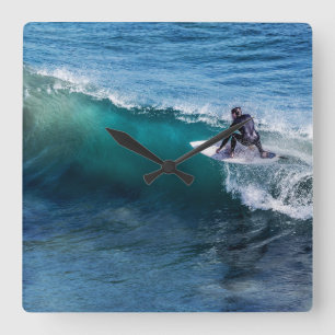Carrée Surfer - Horloge Carré - HAMbyWhiteGlove
