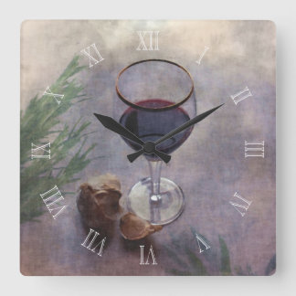 Carrée Vin d'ail et horloge d'herbes