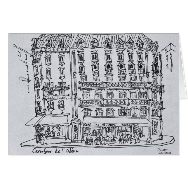 Carrefour de l'Odéon, Saint-Germain-des-Prés (Devant horizontal)