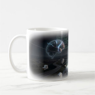Carrefour mental de la tasse d'art de courage tran