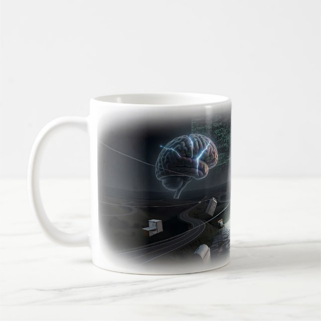 Carrefour mental de la tasse d'art de courage tran (Gauche)