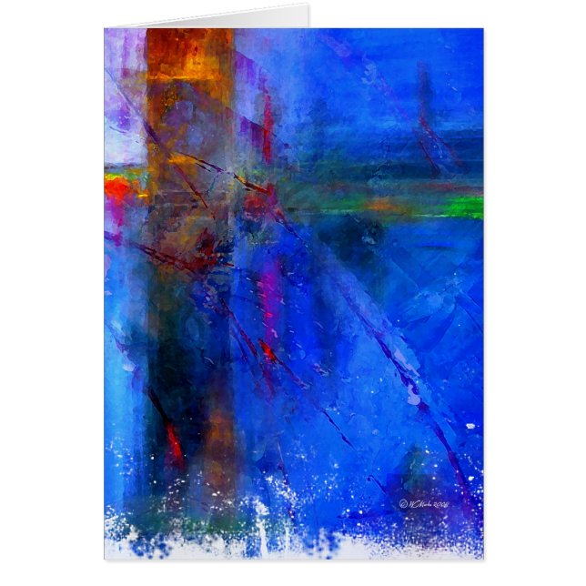 Carrefours - carte numérique abstraite de peinture (Devant)