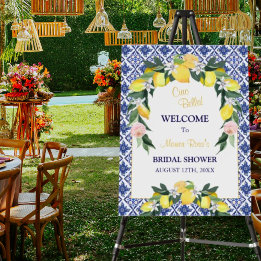 Carrelage Bleu Citron Italien Mariage Shower