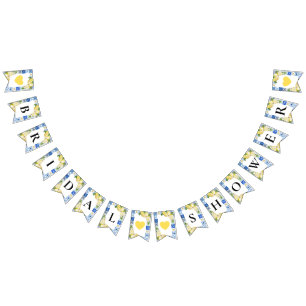 Carrelage bleu Fête des mariées citron drapeaux