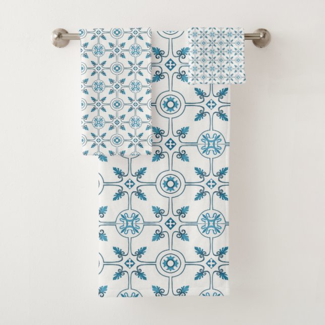 Carrelage bleu marocain Motif (En situation)