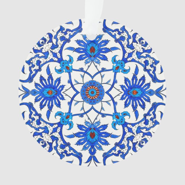 Carrelage chinois Art Nouveau - Cobalt Bleu & Blan (devant)