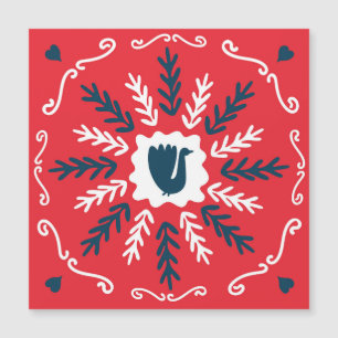 Carrelage de Noël en Art Doodle Folklorique