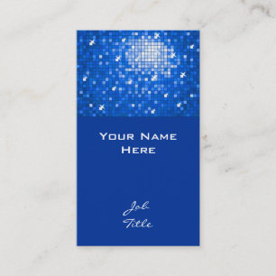 Carrelage Disco carte de visite bleu foncé
