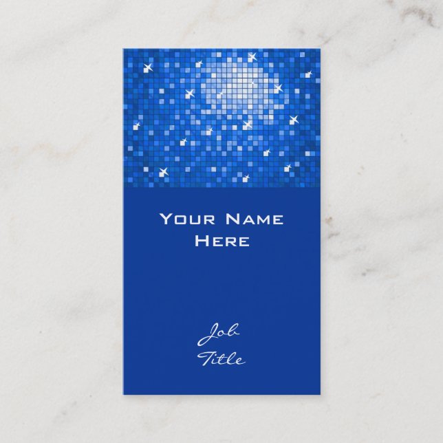 Carrelage Disco carte de visite bleu foncé (Devant)
