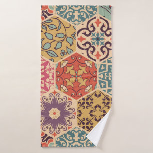 Carrelage en mosaïque colorée avec Islam, Arabi