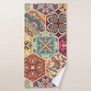 Carrelage en mosaïque colorée avec Islam, Arabi