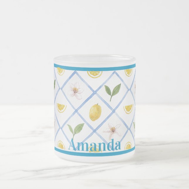 Carrelage italien personnalisé Citrus Lemon Mug (Centre)