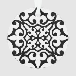 Carrelage marocain - blanc avec arrière - plan noi