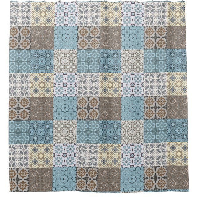 Carrelage marocain Motif rideau de douche (Devant)