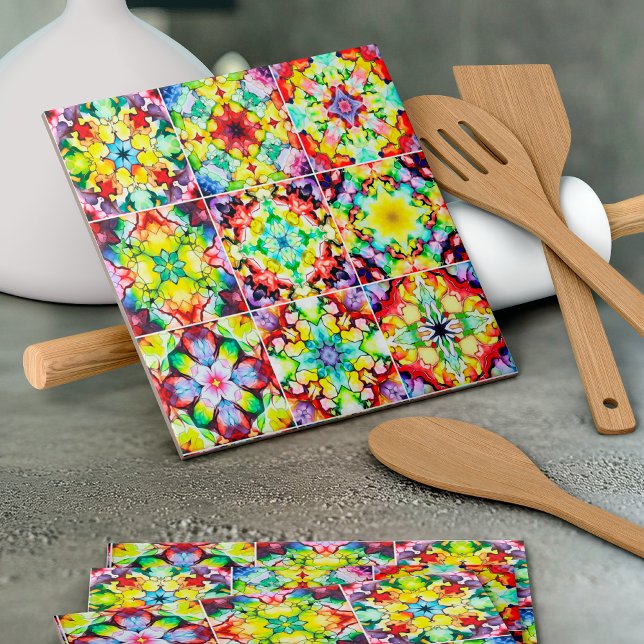 Carrelage méditerranéen, Carreaux d'encre d'alcool (Créateur téléchargé)