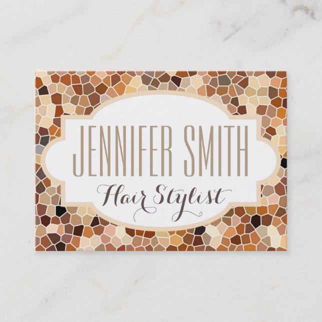 Carrelage mosaïque Coiffeur Salon Rendez-vous (Devant)