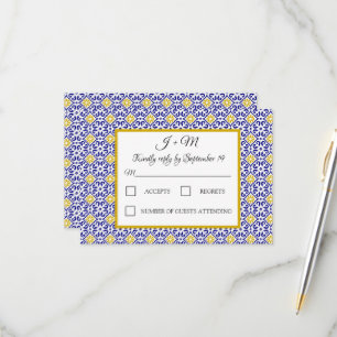 Carrelage portugais Bleu Blanc Méditerranée RSVP
