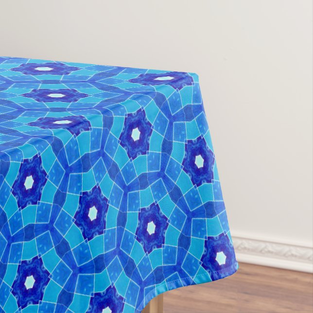 Carrelage Rose bleu marocain Nappe (In Situ)