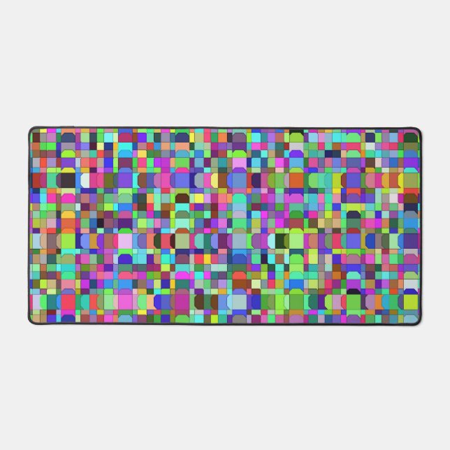 Carrés Abstraits Formes Motif multicolore (Recto)
