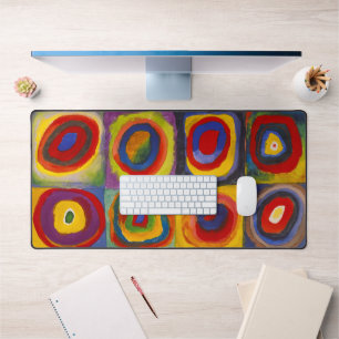 Carrés avec cercles concentriques   Kandinsky  