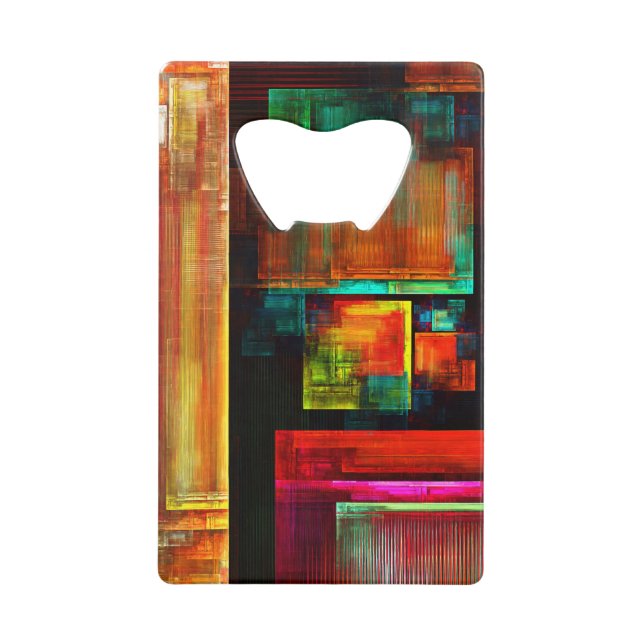 Carrés colorés Motif d'art Abstrait moderne #04 (Devant)