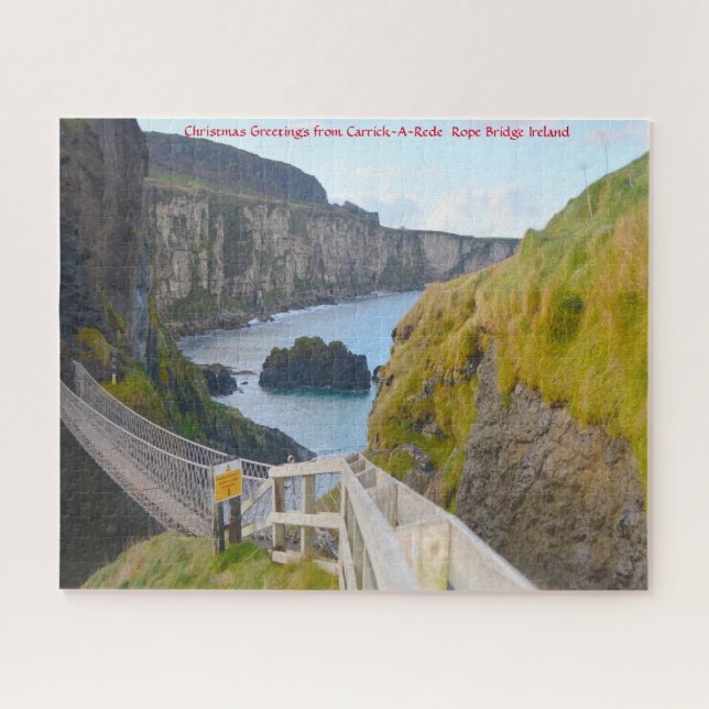 Carrick-A-Rede  Rope Bridge Ireland Jigsaw Puzzle (Horizontal)